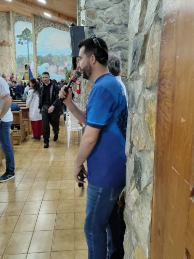 Terceira celebração do domingo reúne fiéis no Santuário de Nossa Senhora Aparecida